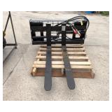 Hydraulic Skid Steer Fork Attachment SA-AD