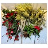 Large Bunch of New Pinecones,Berries, Frosted Cyprus Picks