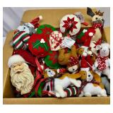 Box Full New of Soft, Stuffed or Felt Ornaments