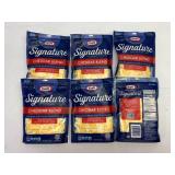B. 6x 8oz Kraft Signuature Cheddar Blend Shredded