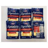 B. 6x 8oz Kraft Signuature Cheddar Blend Shredded
