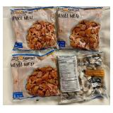 C. 4x 16oz Fully Cooked Mussel Meat