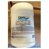 12x 1lb 9oz Canisters Clean Cide Germicidal Wipes