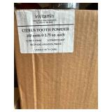 100x 2.75oz InVitamin Active Charcoal Tooth Powder-Citris