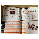 Lusper Adjustable Dumbell, Barbell, and Kettlebell Set