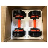 2 x 25lb Adjustable Dumbbells