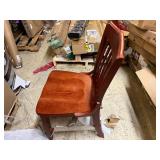 Two Cherry Oak Dining Room Chairs