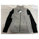 Cutter and Buck Womens Zip Up Jacket - Black and Gray - M