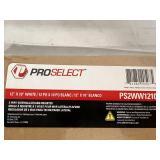 Pro Select 12" x 10" White Sidewall Ceiling Register