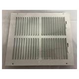 Pro Select 12" x 10" White Sidewall Ceiling Register