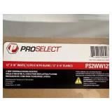 Pro Select 12" x 10" White Sidewall Ceiling Register