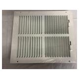 Pro Select 12" x 10" White Sidewall Ceiling Register