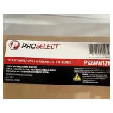 Pro Select 12" x 10" White Sidewall Ceiling Register