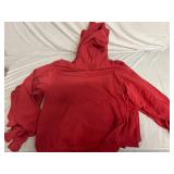6 Clique Red Hooded Sweatshirts - Medium