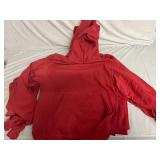 6 Clique Red Hooded Sweatshirts - Medium