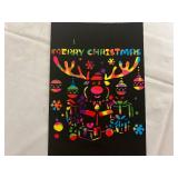 2 Packs of Christmas Rainbow Scratch Painting Kits