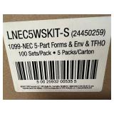 5x 100ct Sets of 1099-NEC Laser Forms and Envelopes