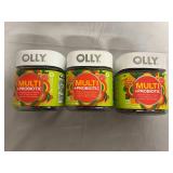 3 Bottles of Olly Multi + Probiotic