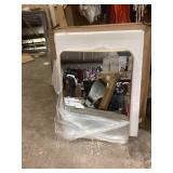 LuxHomez 22 in. W x 30 in. H Gold Vanity Rectangle Wall Mirror Aluminum Alloy Frame Bathroom Mirror    Customer Returns See Pictures