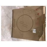 TA 36 in. x 36 in. Black Modern Round Framed Decorative Mirror  Customer Returns See Pictures