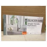 Glacier Bay Pull Down Kitchen Faucet, Stainless Steel, Kagan Customer Returns See Pictures