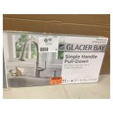 Glacier Bay Pull Down Kitchen Faucet, Stainless Steel, Kagan Customer Returns See Pictures