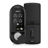 Lockly Vision Matte Black Deadbolt WiFi Smart Lock with Video Doorbell, Fingerprint, Keypad, App, Voice Control, 2-Way Audio  Customer Returns See Pictures