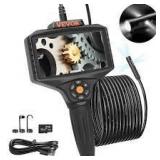 VEVOR Triple Lens Endoscope Inspection Camera 5 in. Screen Drain Snake Camera Borescope with 16.5 ft. Cable for Auto Plumbing  Customer Returns See Pictures