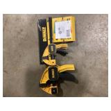 DEWALT Medium and Large Trigger Clamp Set (4 Piece) Customer Returns See Pictures