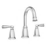 MOEN Banbury 8 in. Widespread Double Handle High-Arc Bathroom Faucet in Chrome (Valve Included) Customer Returns See Pictures
