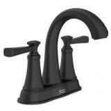 American Standard Rumson 4 in. Centerset 2-Handle Bathroom Faucet in Matte Black Customer Returns See Pictures