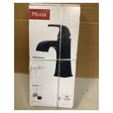 Pfister Bellance Single Handle Single Hole Bathroom Faucet with Drain Kit and Deckplate included in Matte Black  Customer Returns See Pictures