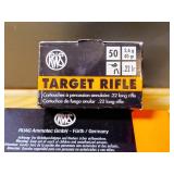 2 Boxes of 50 RWS Target Ammo .22 LR Rimfire Cartridges 40gr solid