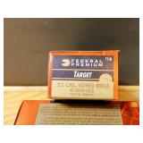 2 Boxes of 50 Federal Target Ammo .22 LR Rimfire Cartridges 40gr solid