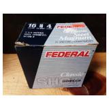 Box of 25 Federal 16ga Shotgun Shells 2 3/4