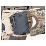XL camo reversible winchester jacket and wrangler outdoors pants 36