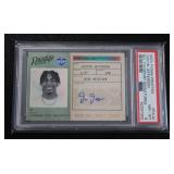 2020 Prestige NFL Passport Signatures Justin Jefferson Autograph #PAJU PSA 8 Rookie Card