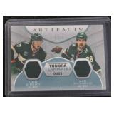 2023-24 Artifacts Tundra Teammates Duos Jersey Relic Kirill Kaprizov & Mats Zuccarello #T2 119/249 | Only 249 Exist!