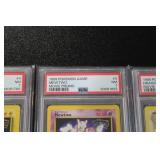 1999 Pokemon Movie Promo #3 MewTwo - #4 Pikachu - #5 Dragonite | PSA 7 Lot