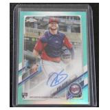 2021 Topps Chrome Teal Refractor Ryan Jeffers Autograph #RA-RJ Rookie Card 65/199 | Only 199 Exist!