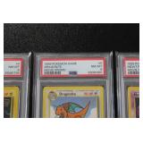 1999 Pokemon Movie Promo #3 MewTwo - #4 Pikachu - #5 Dragonite | PSA 8 Lot