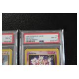 1999 Pokemon Movie Promo #3 MewTwo - #4 Pikachu - #5 Dragonite | PSA 8 Lot