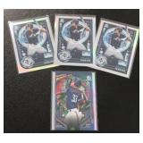 2024 Bowman Chrome Walker Jenkins Insert Lot | 4 Insert Cards