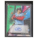 2021 Topps Finest Green Refractor Autograph Ryan Jeffers #FA-RJ 91/99 Rookie Card