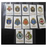 1925 Wills Cigarettes Ships Badges Tobacco Card Lot | 12 Cards