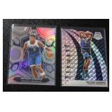 2023-24 Mosaic Silver Prizm Anthony Edwards & Elevate Insert Lot | 2 Cards