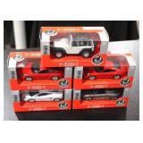 WELLY NEX Models Die Cast Car Lot | 5 Cars | Jeep - Lamborghini - Porsche 911
