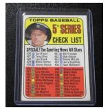 1969 Topps Mickey Mantle Checklist #412 | Marked