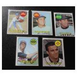 1969 Topps Drysdale - Marichal - Sutton - Torre - Robinson | *Robinson Low Grade / Other Mid Grade*
