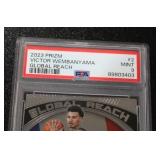 2023-24 Prizm Global Reach Victor Wembanyama #2 Rookie Card PSA 9